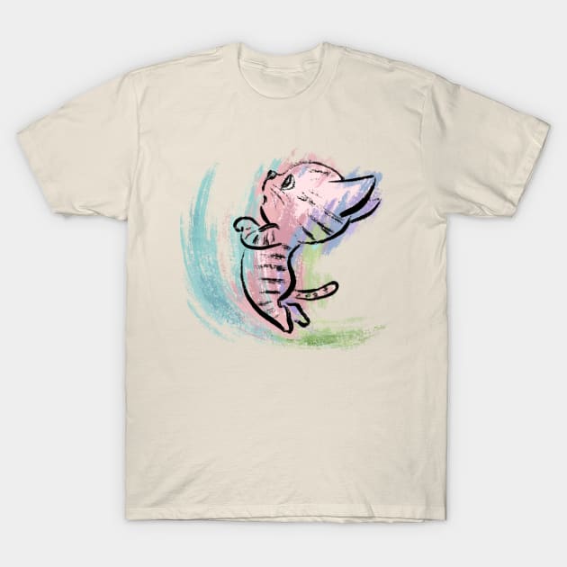 Jumping kitten T-Shirt by sanogawa